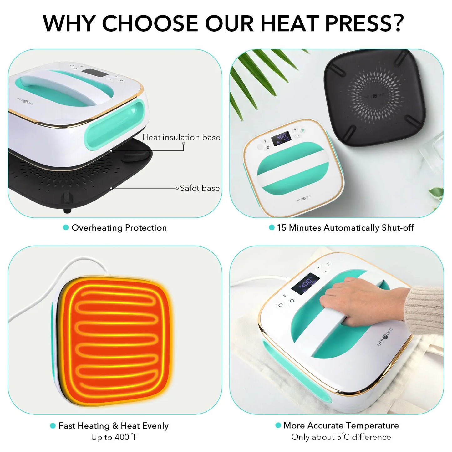 10X10inch Square Heat Press Machine