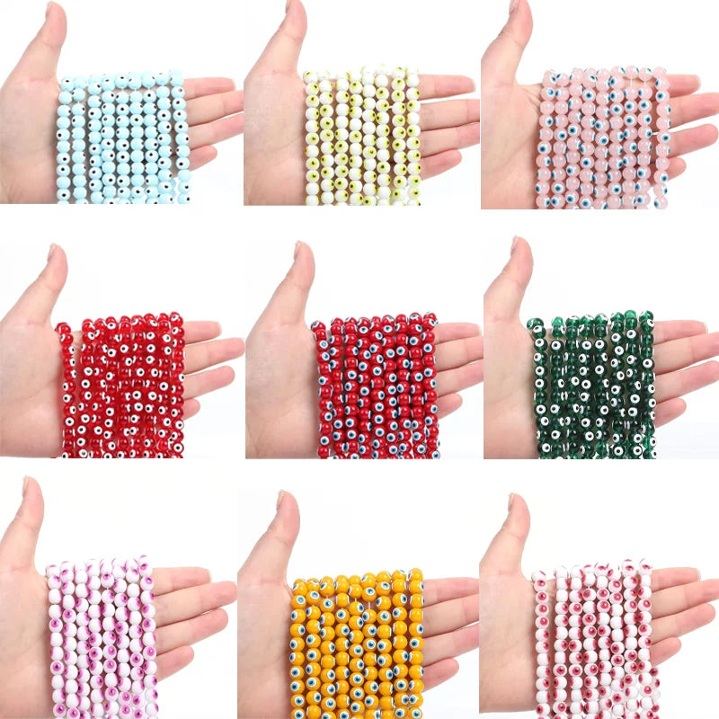 1200 Pieces 8mm Natural Stone Beads Jewelry Making Kit