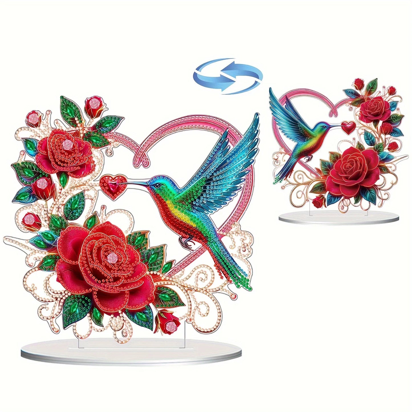 Heart Hummingbird Shaped Diamond Painting