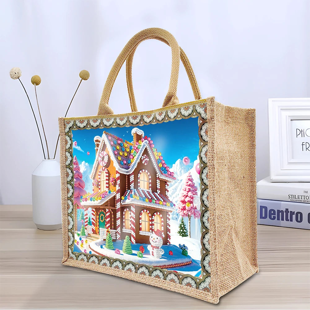 Diamond Painting Storage Bag Linen Tote Bag