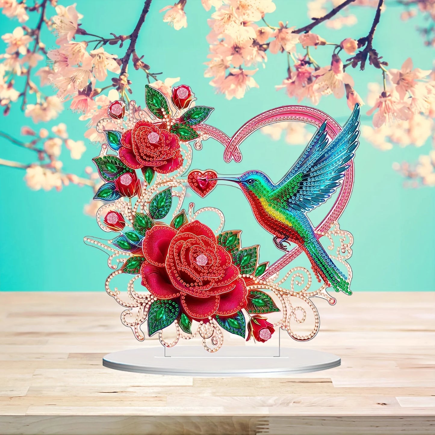 Heart Hummingbird Shaped Diamond Painting