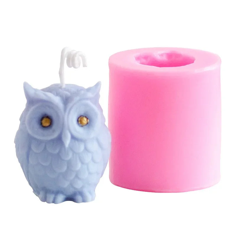 3D Owl Animal Mold