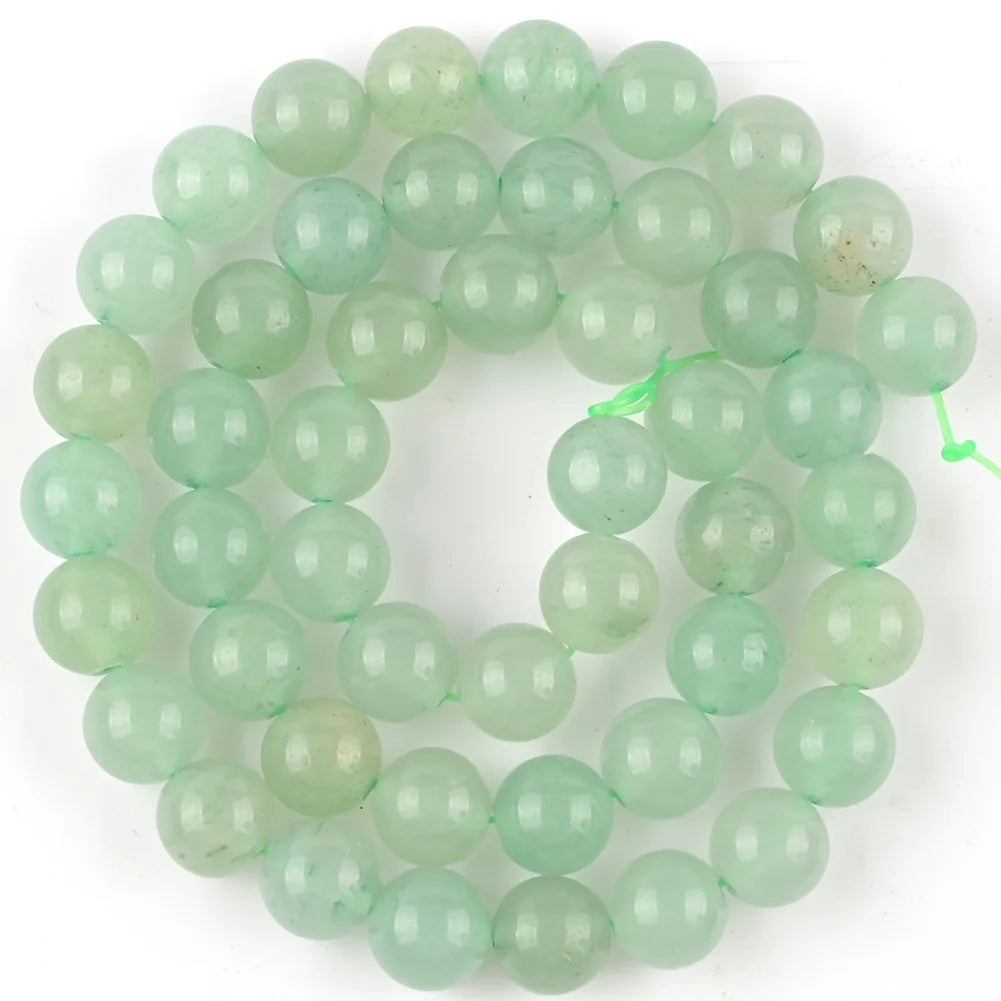 Natural Stone Beads 4mm-10mm Green Round Gemstone