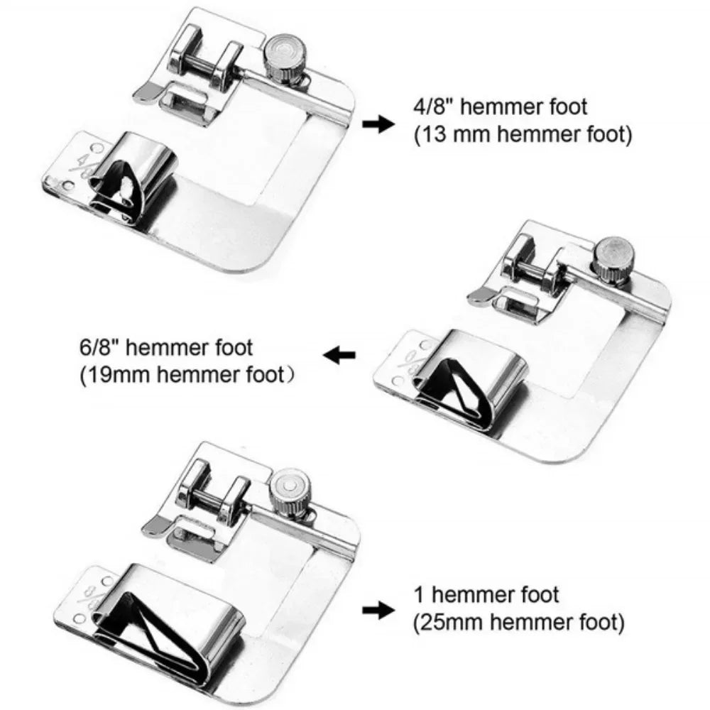 1pc/3pcs 13/19/25mm Home Sewing Machine Presser Foot