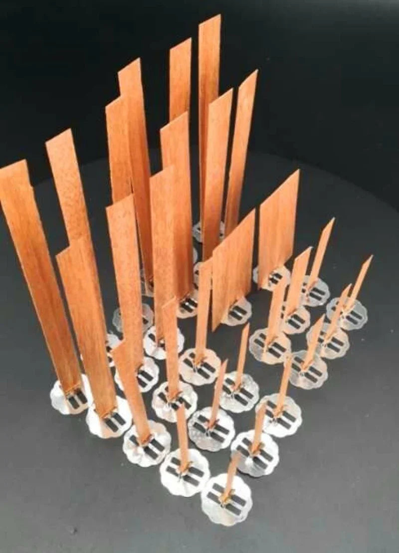 10pc Wooden Candle Wicks 6-13cm with Sustainer Tab