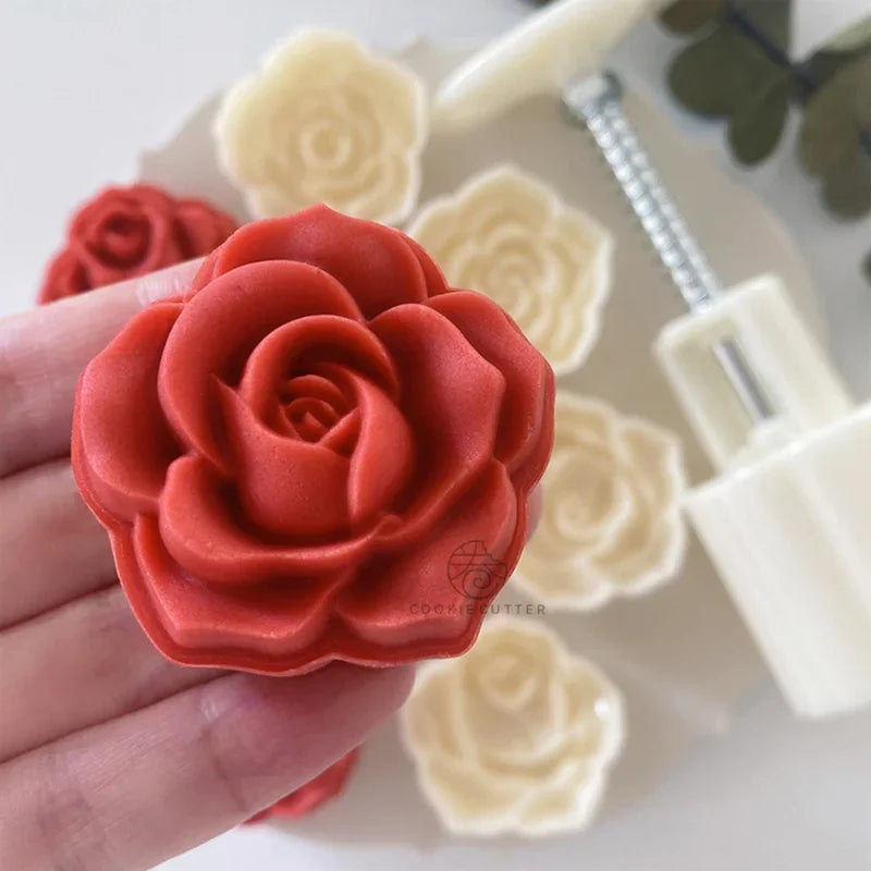 4Pcs/Set 30g/50g Rose Shape Mold