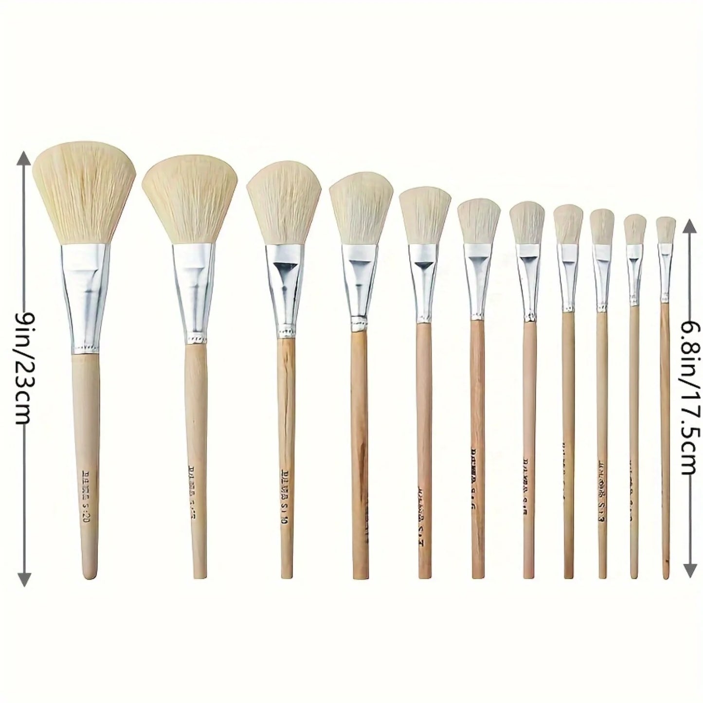 High-Quality Soft Goat Hair Round Paintbrushes