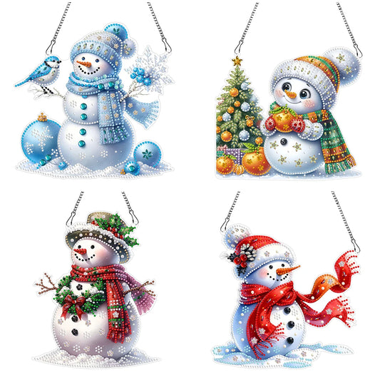 Cute Snowman Diamond Art Hanging Decorations