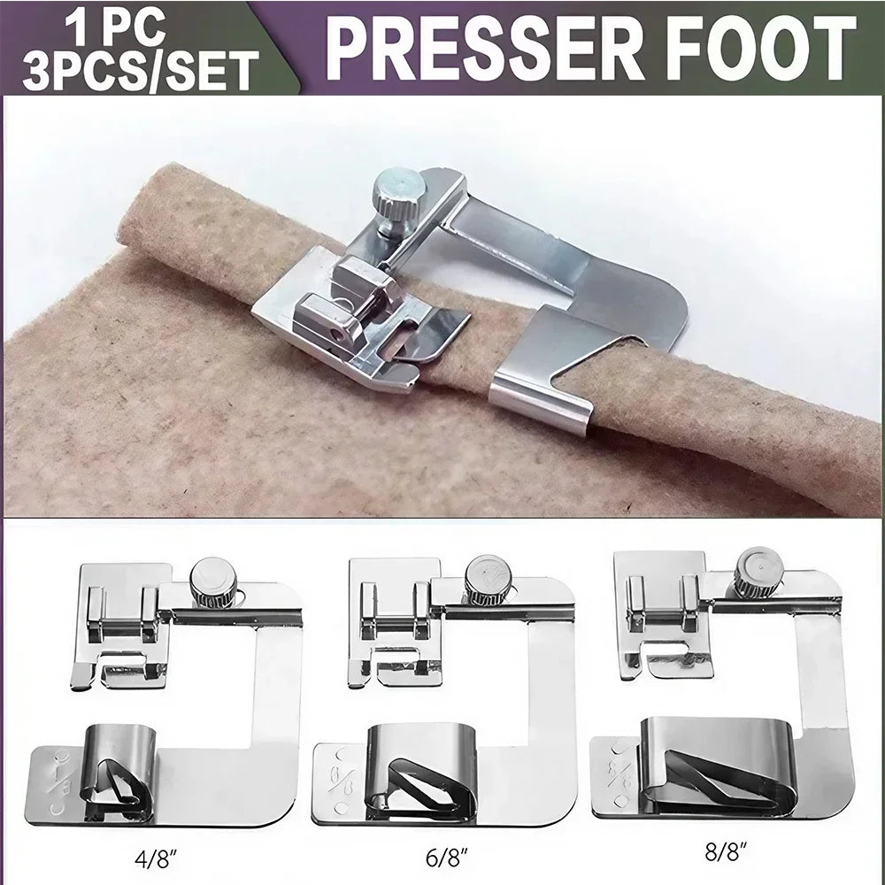 1pc/3pcs 13/19/25mm Home Sewing Machine Presser Foot