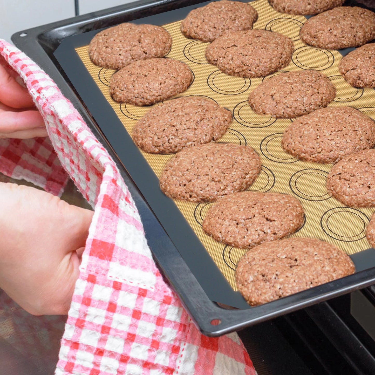 8Pcs Non-Stick Silicone Baking Mat