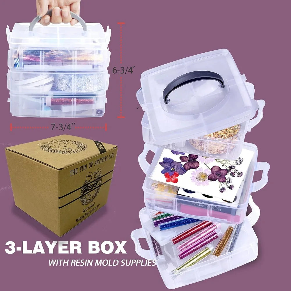 Resin Mold Kit Beginners - 125pcs