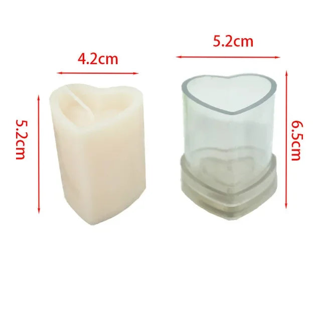 Round & Long Strip Church Candle Mold