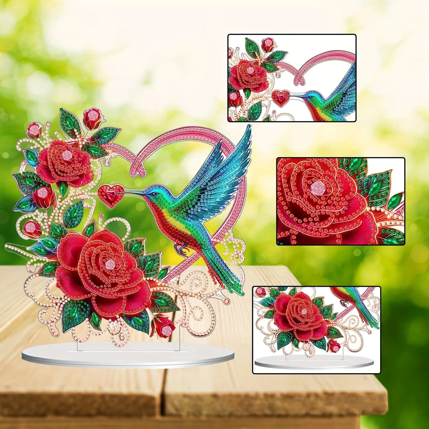 Heart Hummingbird Shaped Diamond Painting