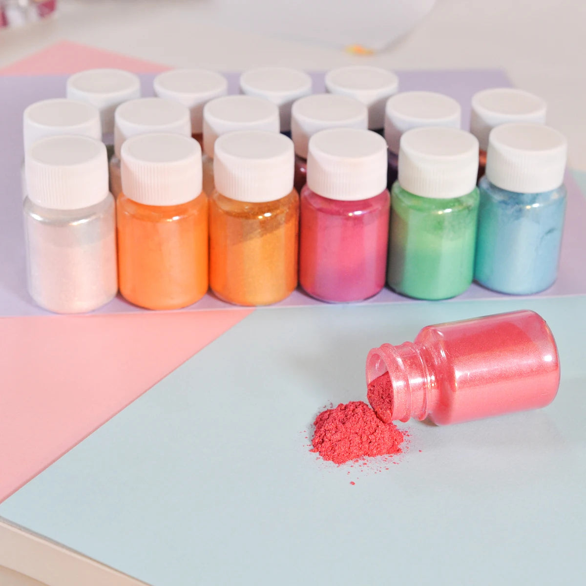 32 Color Mica Powder Epoxy Resin Pigment