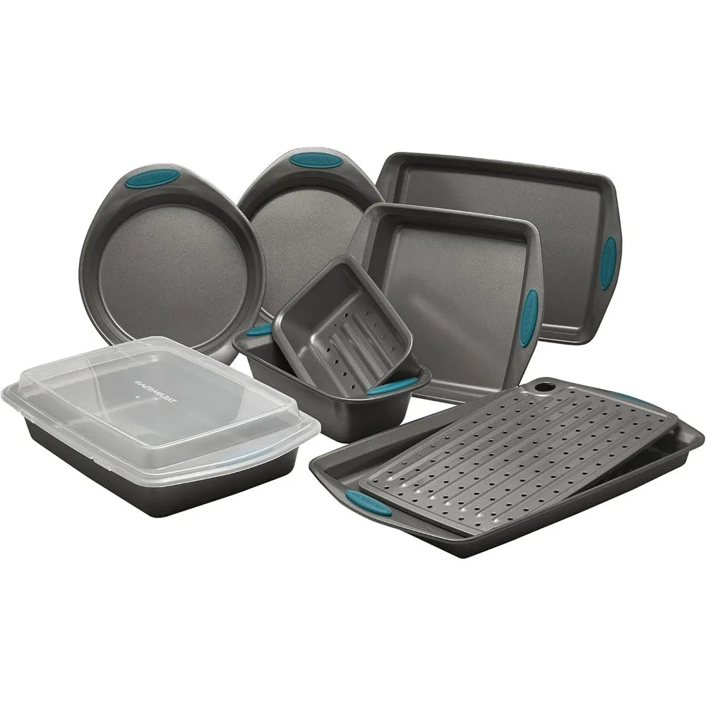 Nonstick Bakeware Set with Grips includes