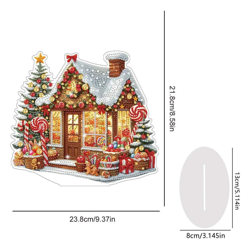 Snowman Ornament Christmas Diamond Art Tabletop Decorations