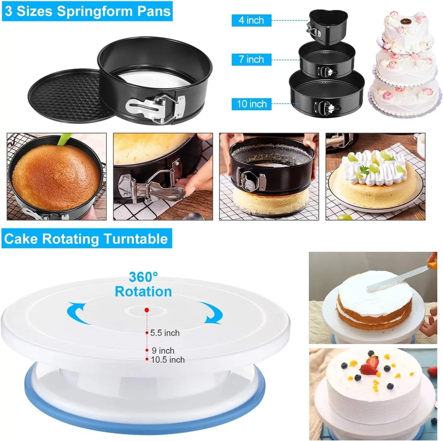 390PCS Cake Decorating Supplies Kit