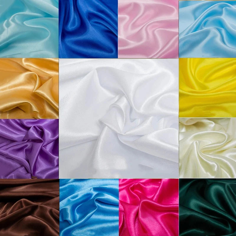 20yards Multicolour Soft Satin Fabric