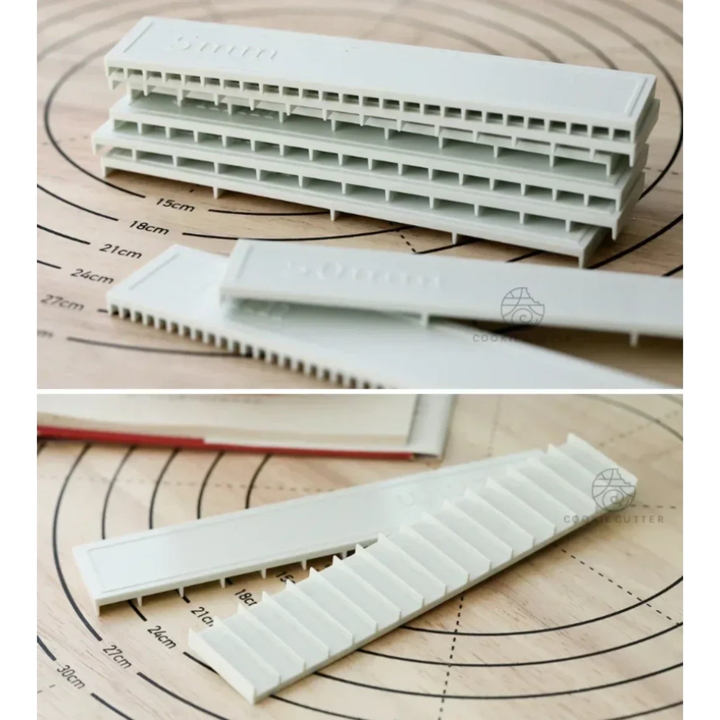 8Pcs Baking Thickness Measure Ruler