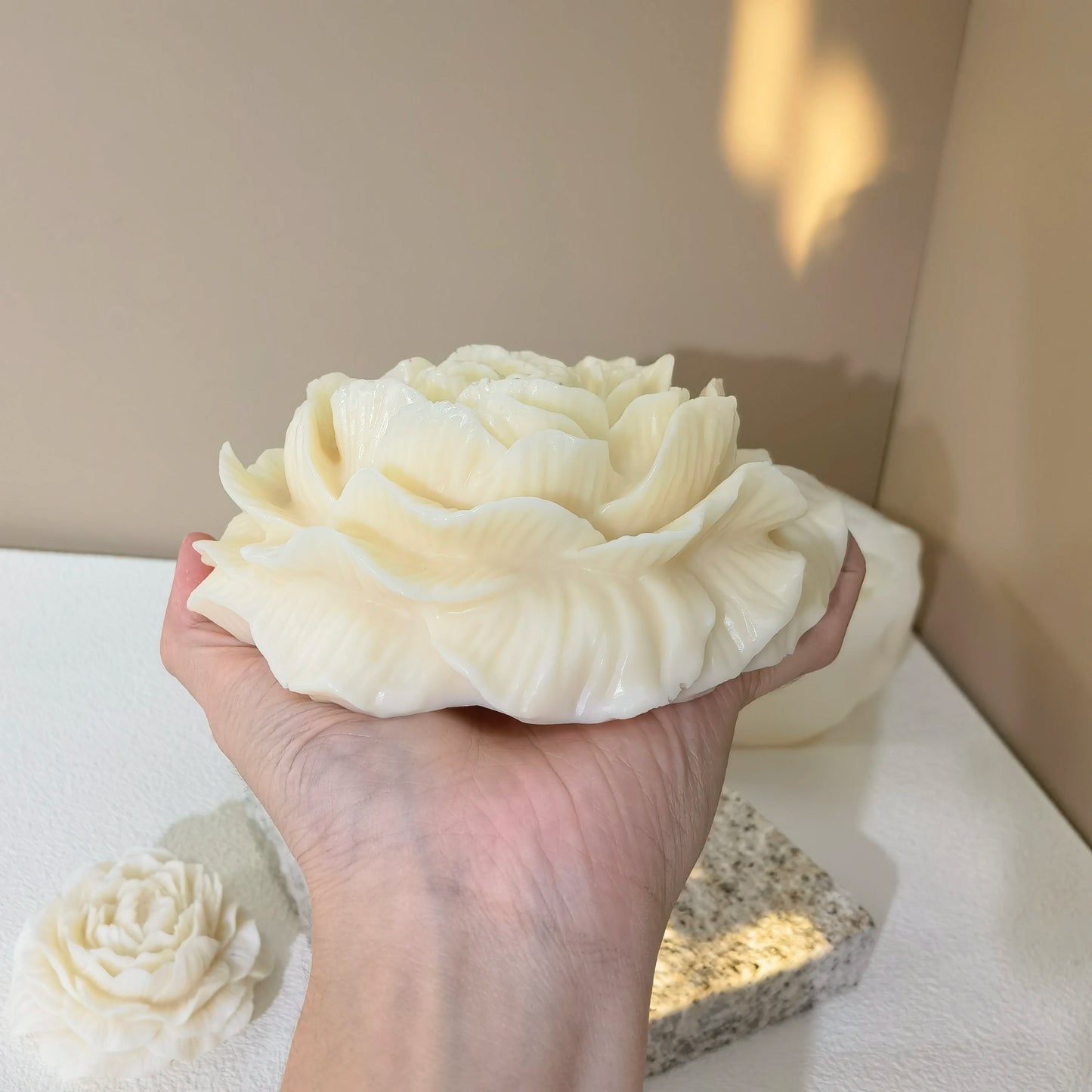 Large 6 inch Peony Flower, Silicone Mold