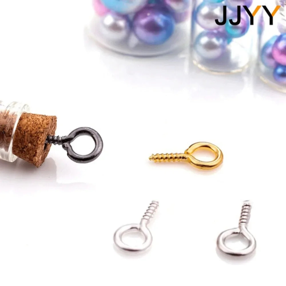 200 pcs Jewelry Accessories Self-Rapping Goat's Eye Screws