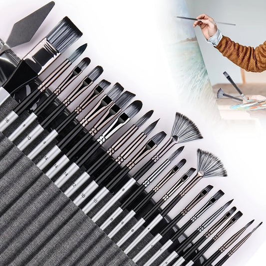 24PCS  Acrylic Painting Brush Set