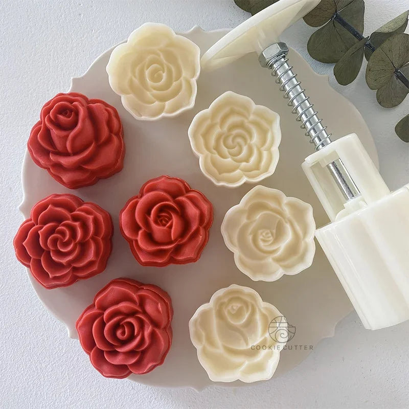 4Pcs/Set 30g/50g Rose Shape Mold