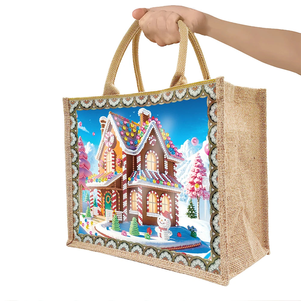 Diamond Painting Storage Bag Linen Tote Bag