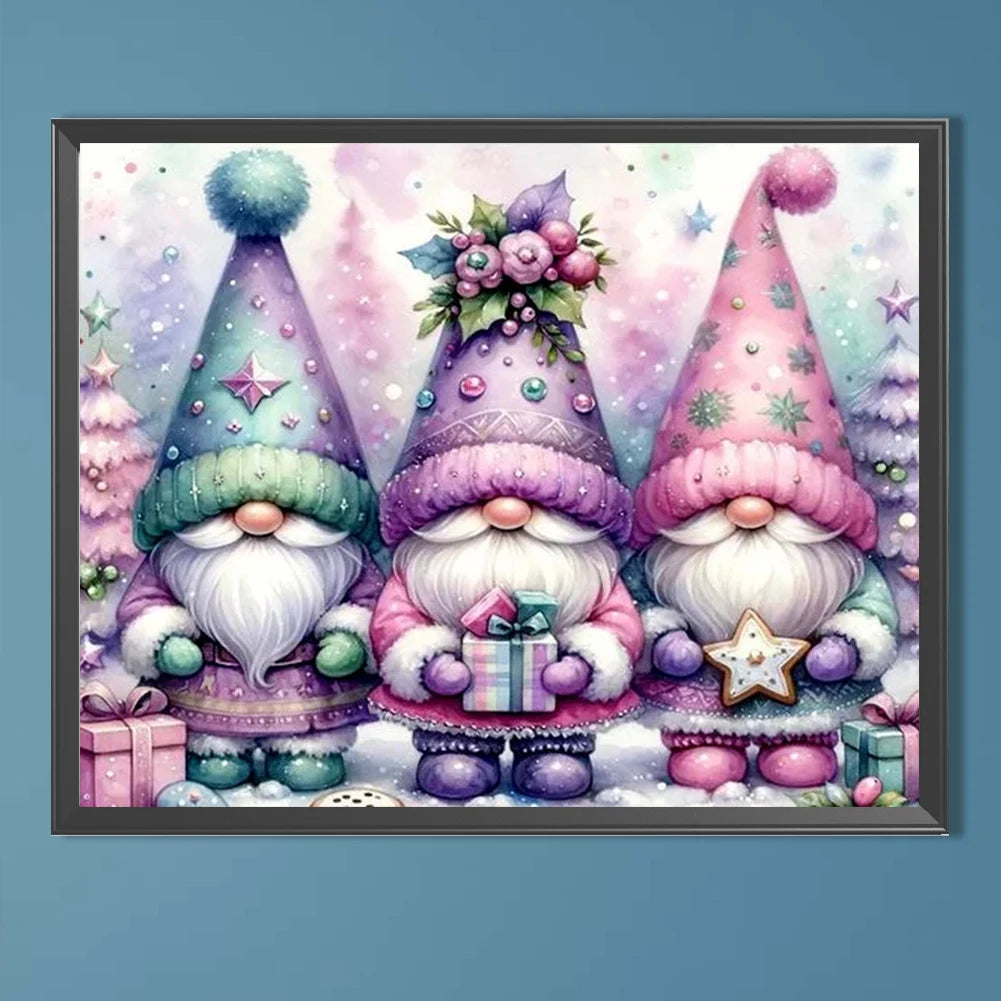 Gnome Full Round Drill Diamond Painting Kit 50x40cm