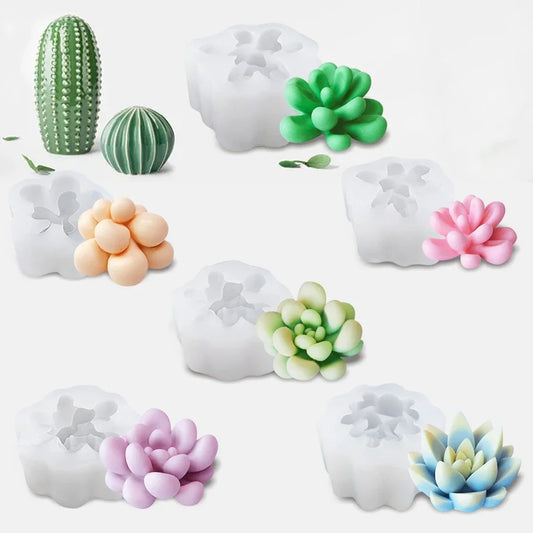 3D Succulent Silicone Mold