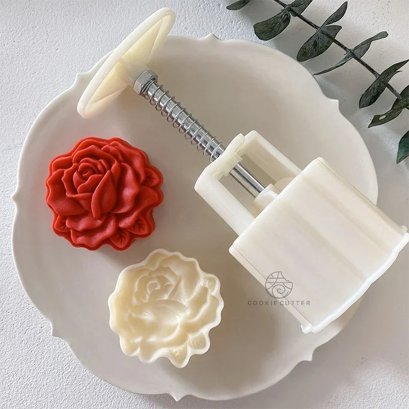 4Pcs/Set 30g/50g Rose Shape Mold