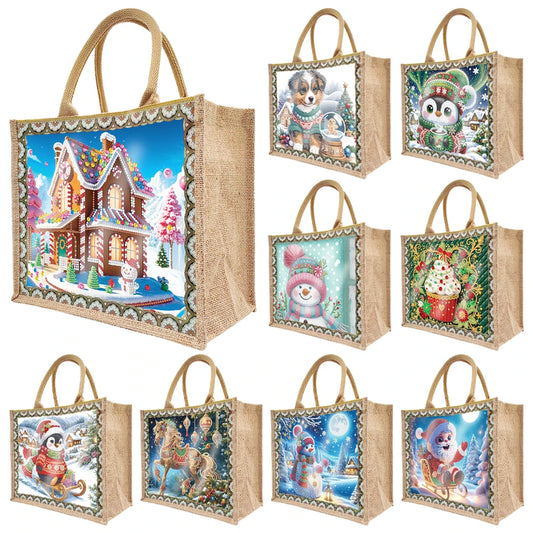 Diamond Painting Storage Bag Linen Tote Bag