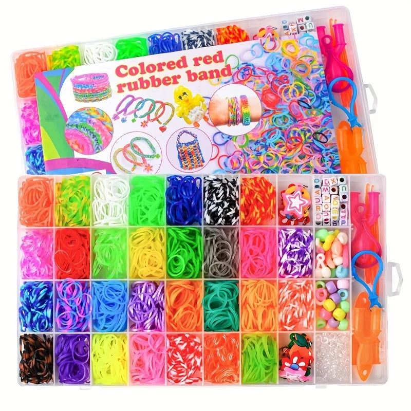 36 Grids/box Rubber Looms Bands Kits