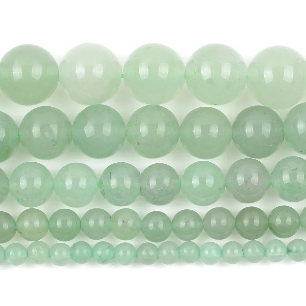 Natural Stone Beads 4mm-10mm Green Round Gemstone