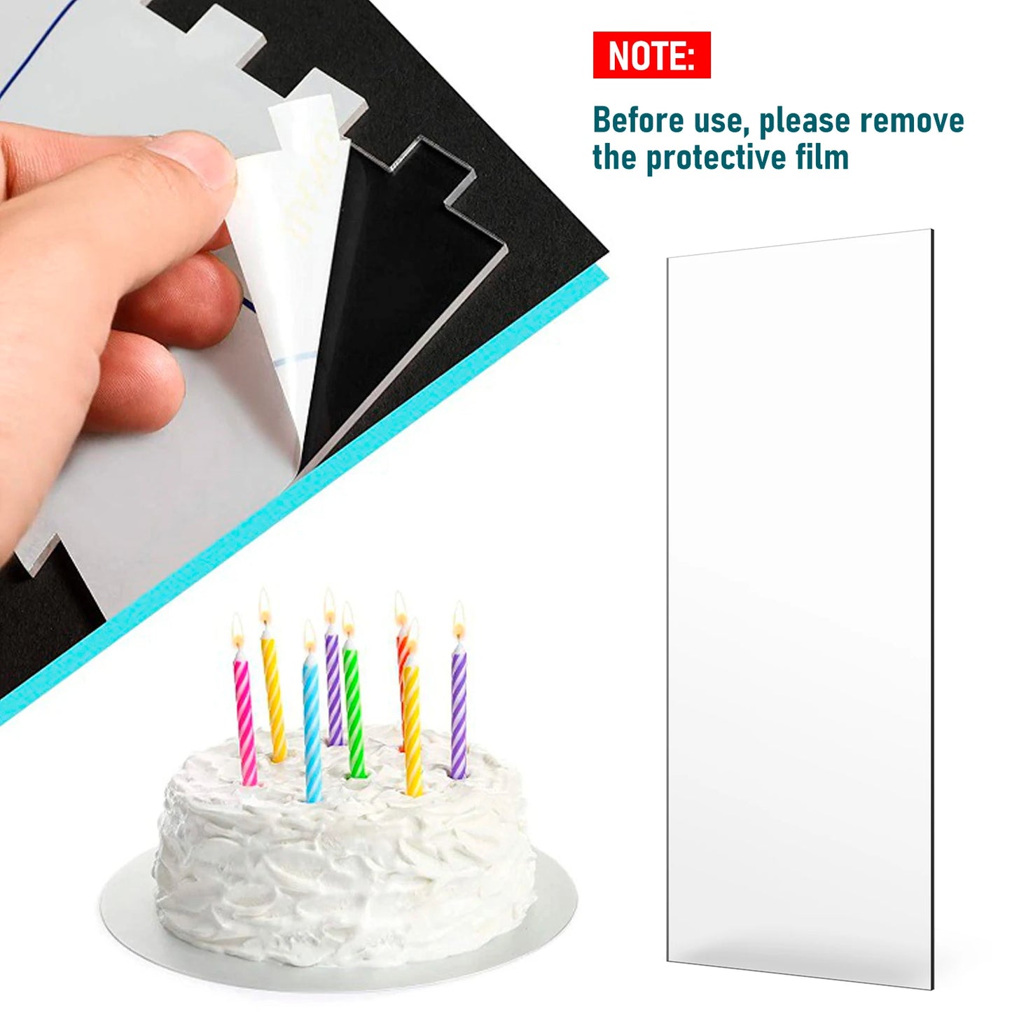 6Pcs Cake Scraper Decor Contour Stripe