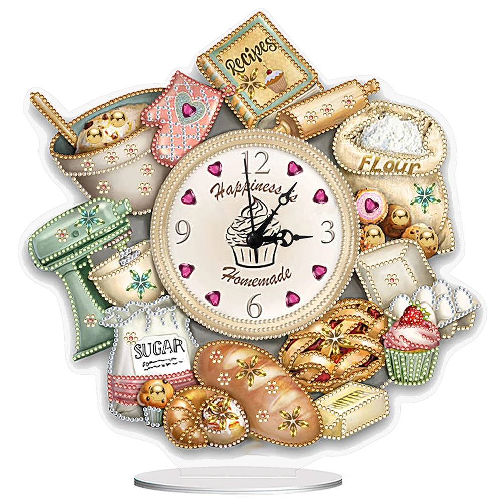 Animal Diamond Glitter Diamond Painting Clock Kit