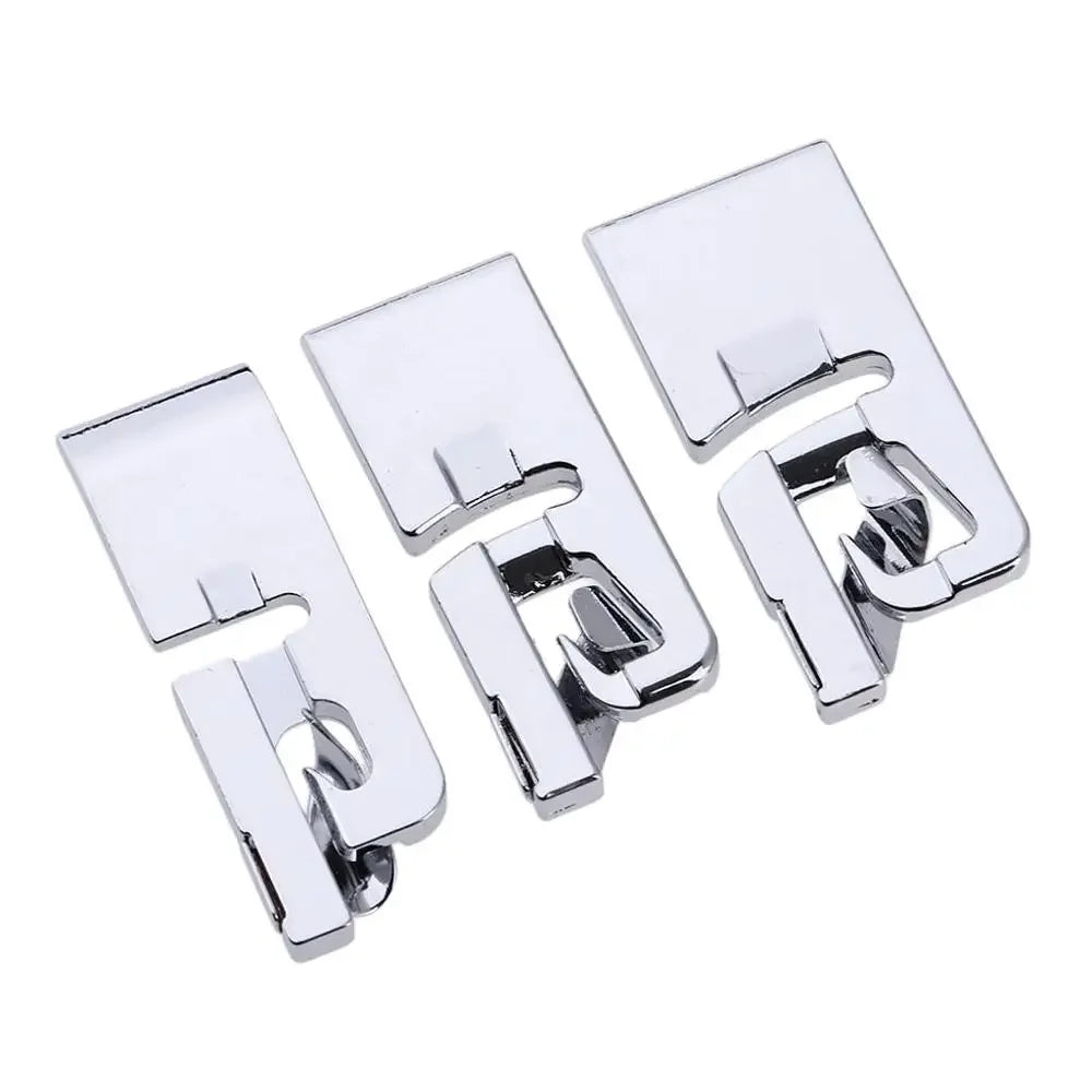 3Pcs sewing accessories Narrow Rolled Hem Sewing Machine Presser Foot