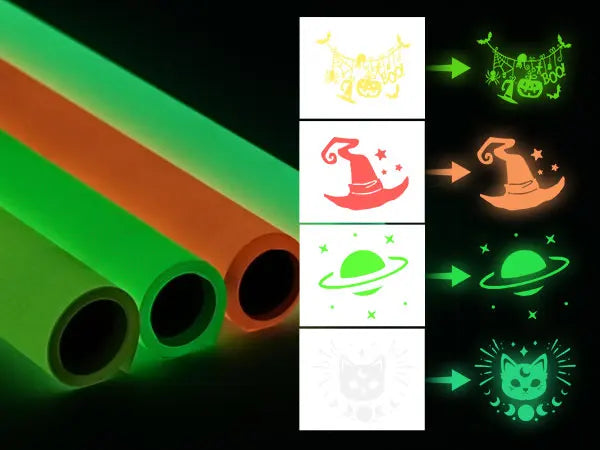 12"x5ft Glow in Dark Permanent Vinyl Luminous Self Adhesive