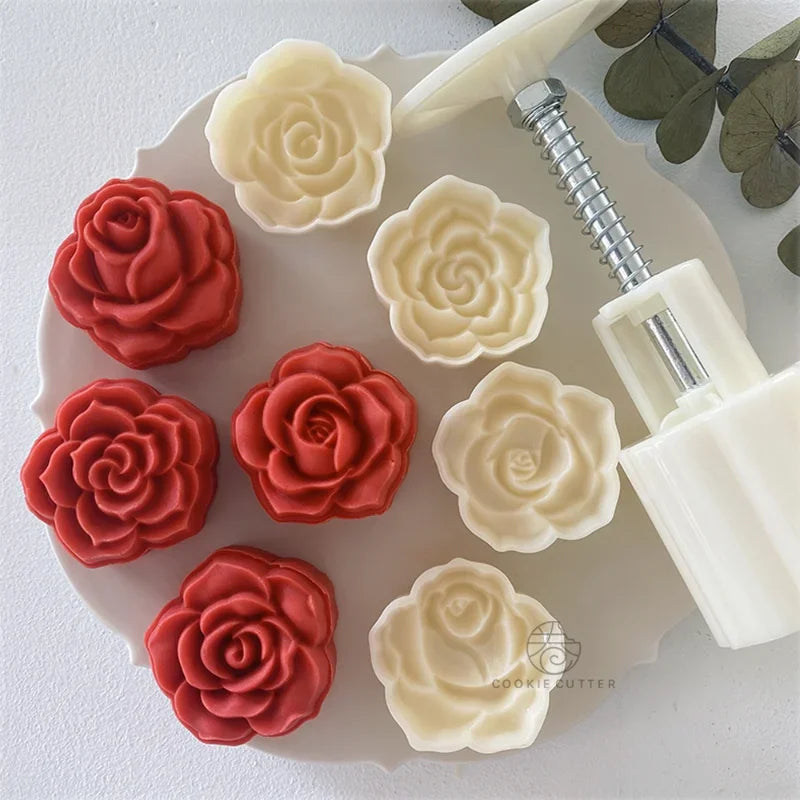 4Pcs/Set 30g/50g Rose Shape Mold