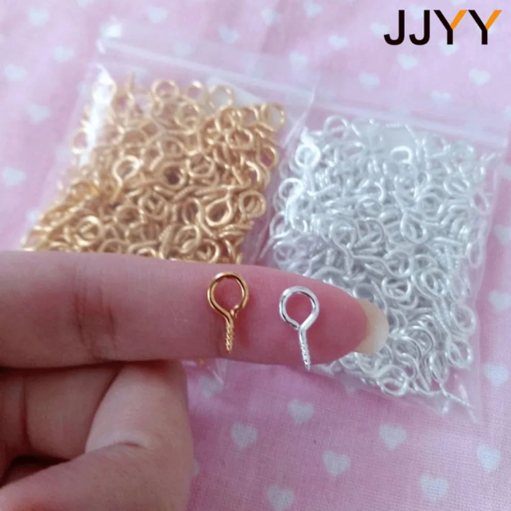 200 pcs Jewelry Accessories Self-Rapping Goat's Eye Screws