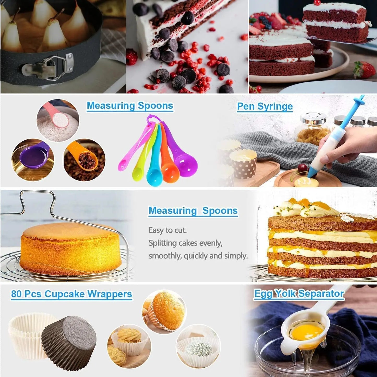 390PCS Cake Decorating Supplies Kit