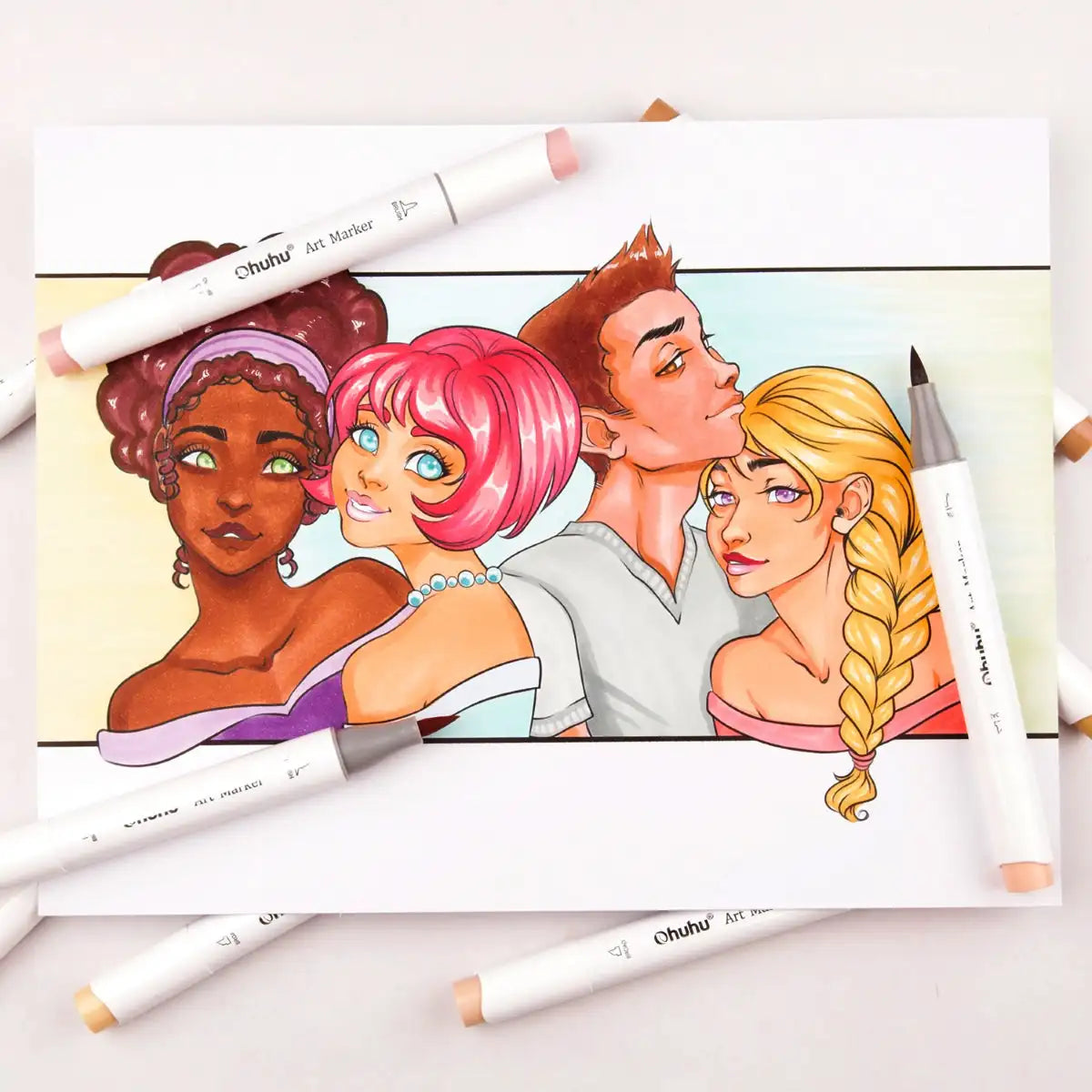 36 Skin Colors Alcohol Art Markers