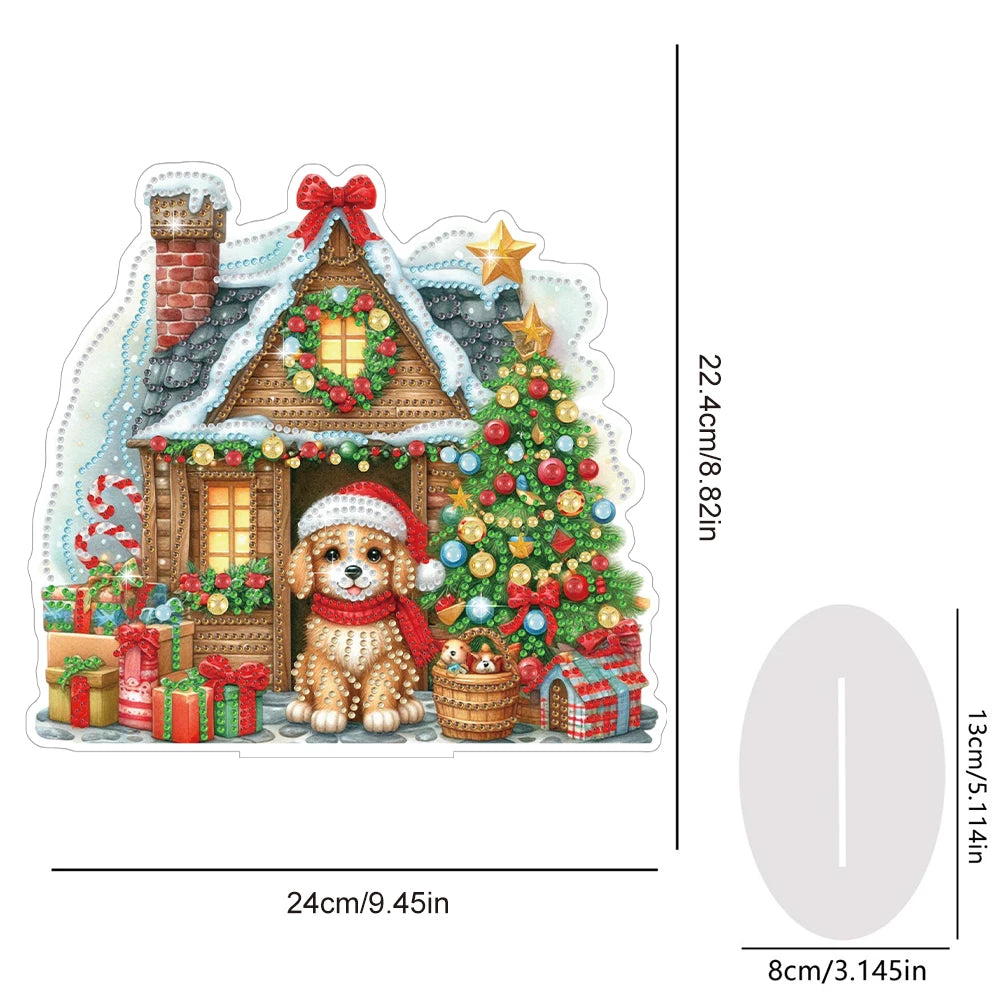 Snowman Ornament Christmas Diamond Art Tabletop Decorations