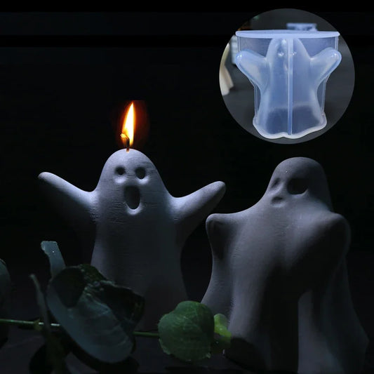 3D Silicone Ghost Candle Mold