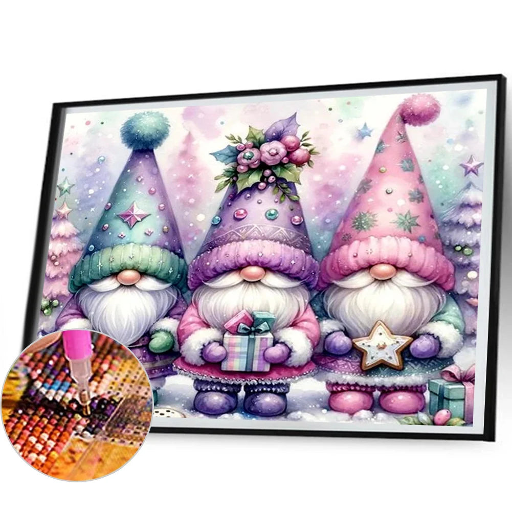 Gnome Full Round Drill Diamond Painting Kit 50x40cm