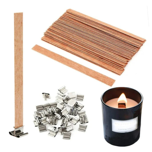 Wooden Candle Wick Clips