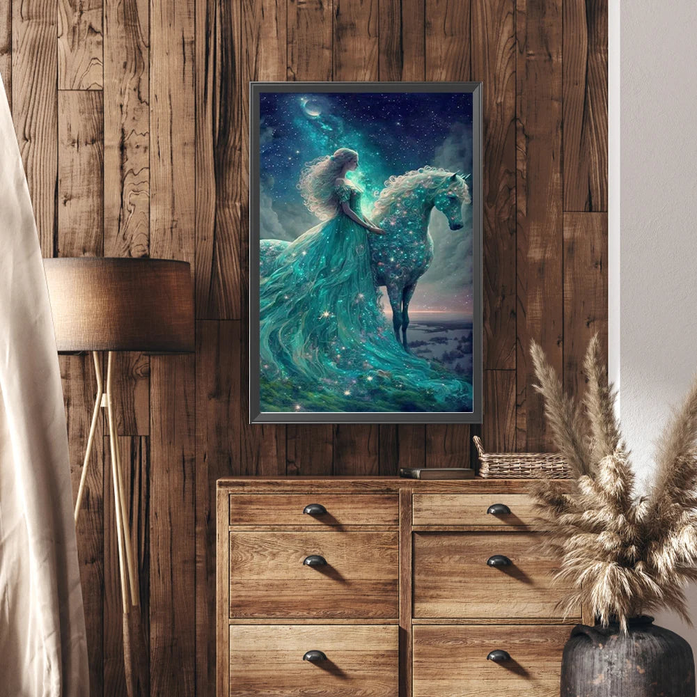 Diamond Painting Princess and Horse 45x65cm