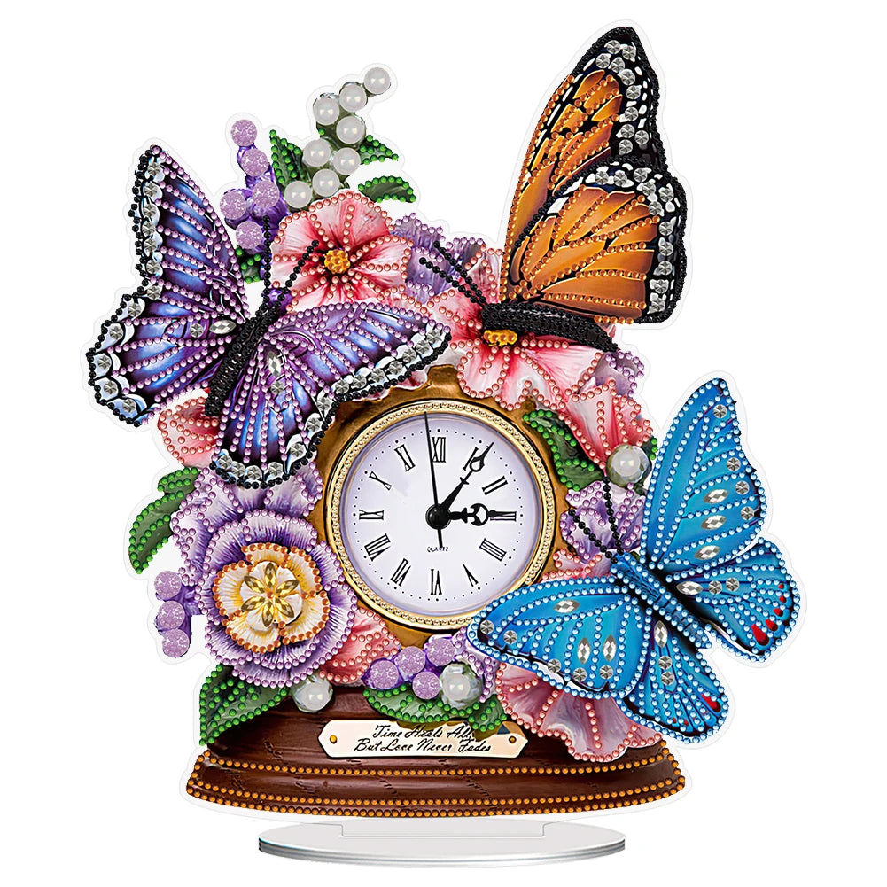 Animal Diamond Glitter Diamond Painting Clock Kit