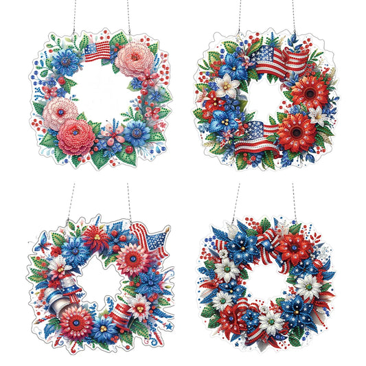 American Flag Diamond Painting Garland Kits