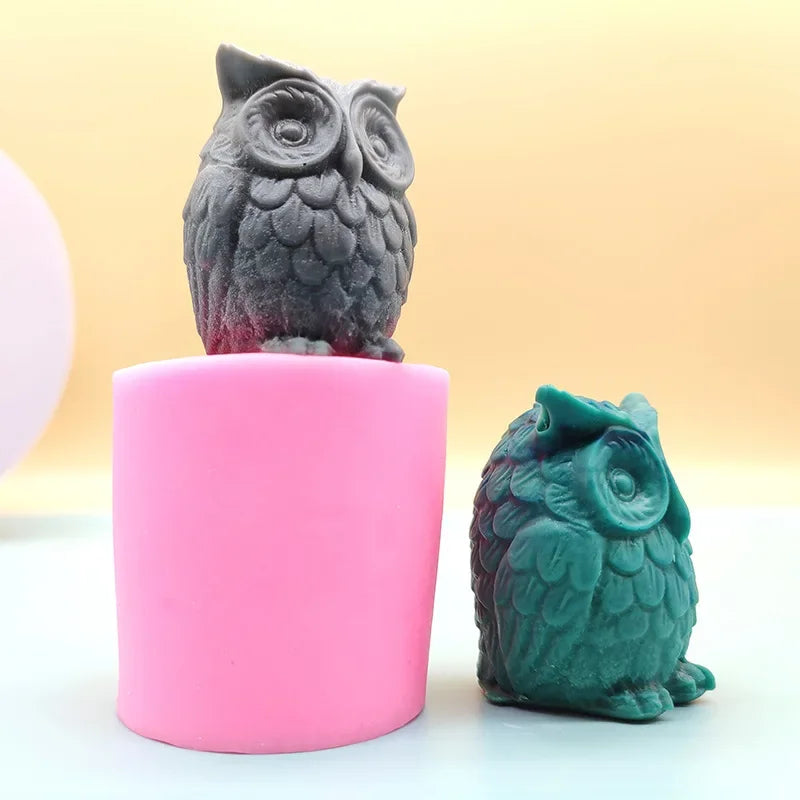 3D Owl Animal Mold